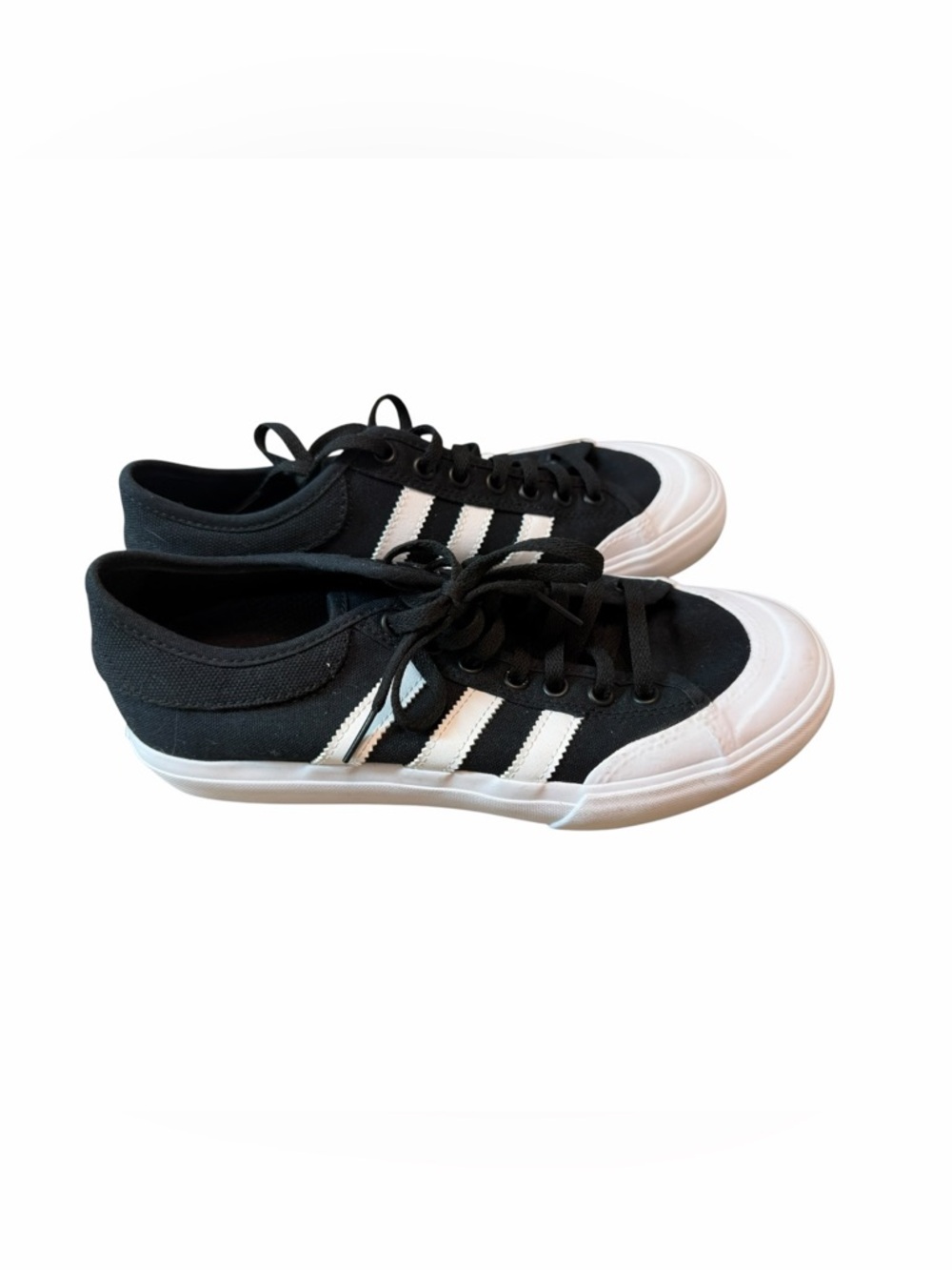 Adidas Nizza RF Black White Canvas Sneakers Mens 7 Womens 8.5 - Picture 2 of 8